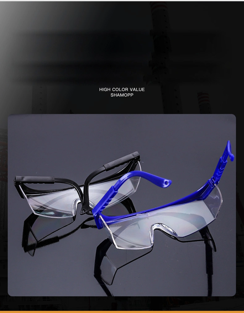 Anti-Impact Telescopic Leg Protective Glasses Welding Glasses Anti-Splash Acid-Base Goggles