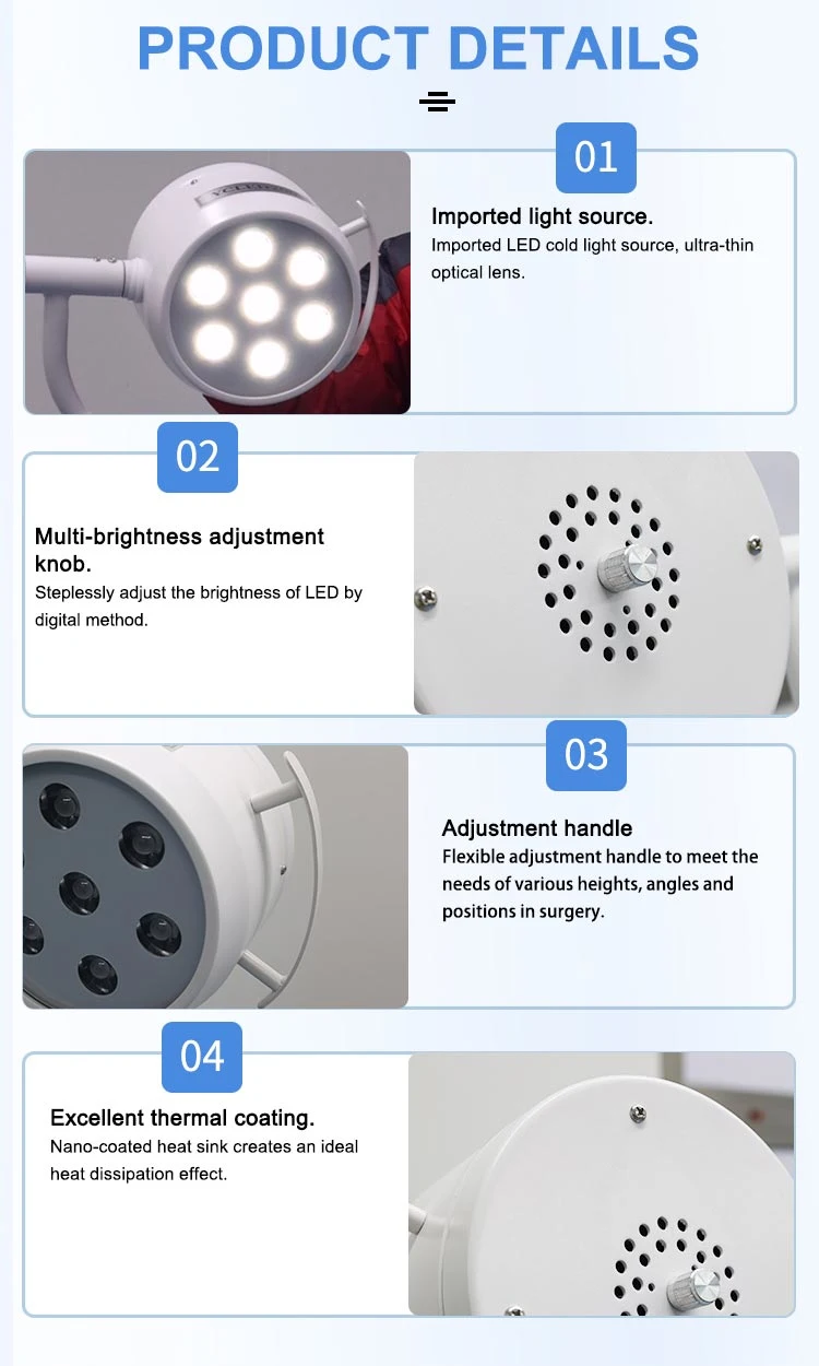 Surgical Equipment High Illumination Surgical Auxiliary Lighting Examination Operating Lamp for Hospital